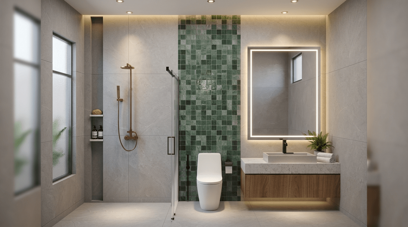 Villa Type D second bathroom